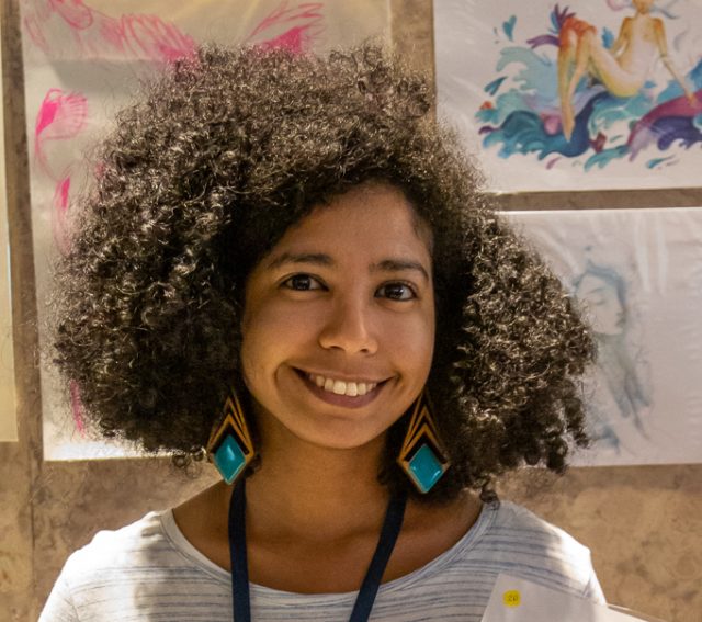 Foto da Ilustradora do livros As Letras de Alice